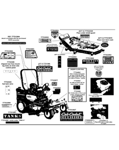 Part Location Diagram of 777D13027P Cub Cadet LABEL - CUB COM